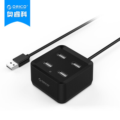 

ORICO DH4U USB204 port HUB hub one drag four USB splitter laptop extension black square 05 meters