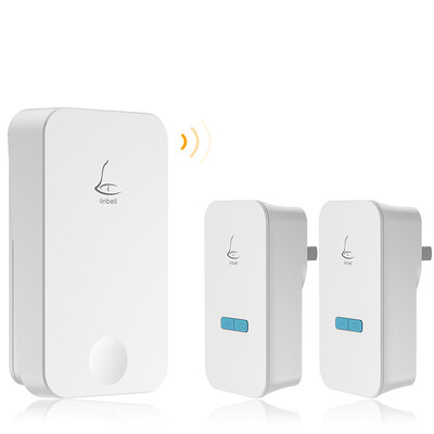 

Lead technology G4 smart home one drag two intelligent self-generating wireless doorbell home split remote remote control do not have dry batteries lithium battery paste that use outdoor waterproof