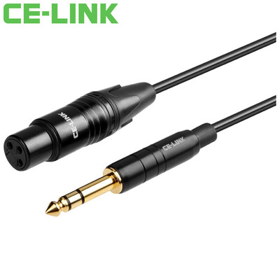 

CE-LINK 2827 DC65 turn 3-pin XLR audio extension cable 15m male to female card line 635 microphone microphone audio mixer cable