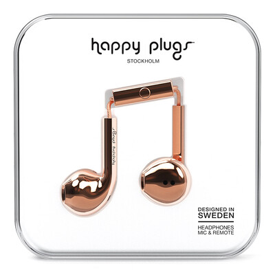 

Happy Plugs Earbud Plus Deluxe Edition Earbuds Headset Музыка Наушники Наушники Наушники Скандинавский дизайн Швеция Light Tide Brand Rose Gold