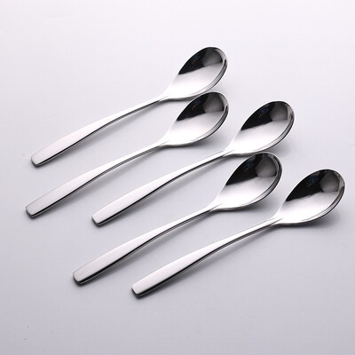 

Jingdong supermarket] sunshine flying song 304 stainless steel spoon rice spoon Hotel supplies Western food dessert spoon 5 only installed