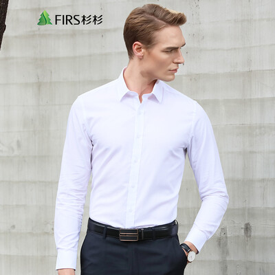 

FIRS Shirt Men Pure Color Shirt