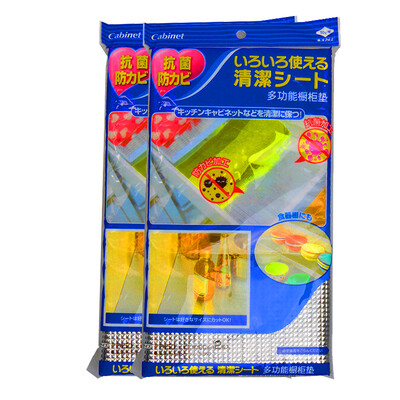

Toyal Dongyang Aluminum Brand Multi-function wardrobe cabinet mat 50cm 90cm 2 packs 2 package anti-mold can be fixed free cutting easy to scrub have a flexible anti-fouling