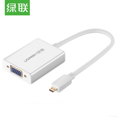 

Green Alliance UGREEN Micro HDMI to VGA High Definition Converter with Audio Connection Micro to vga Adapter Tablet PC Projector Adapter Aluminum Case 40222