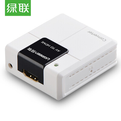 

Green UGREEN AV to HDMI cable converter 3RCA Lotus head to HDMI adapter USB supply color difference interface conversion line set-top box DVD connection TV 40225