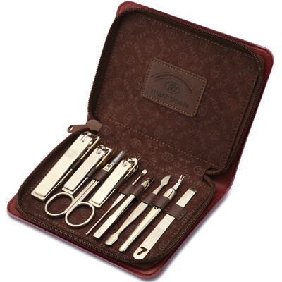 

777 Nail Knife Set Nail Scissors Repair Repair Manicure Set 9pcs Set TS-1541G Red