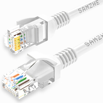 

Shanze (SAMZHE) CAT6 инженерный класс шесть кабеля перемычка витой медной 8 Gigabit RJ45 категории 6 сетевой кабель ОФК ППТ-6050 белый 5 м