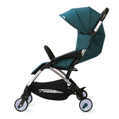 

【Jingdong Supermarket】 Silk (Pouch) can sit and lie down to fold children's carts on the plane baby umbrella A18 dark green