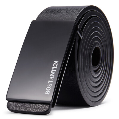 

BOSTANTON BOSTANTEN Mens Leather Business Slip Buckle Belt