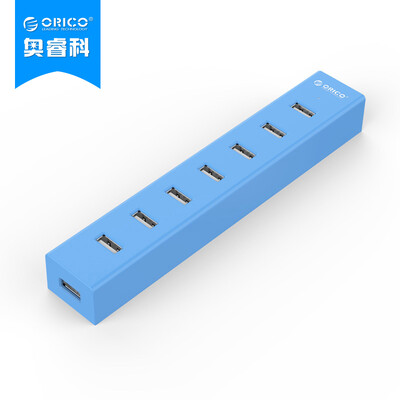 

ORICO H7013-U2-03 Разветвитель USB 7-портовый концентратор концентратора HUB Apple Notebook / Tablet PC для 0,3 м Синий