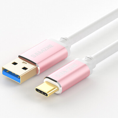 

(SAMZHE) Type-C data cable charging cable USB3.0 Andrews fast charge line support millet 5 / 4C music as Huawei P9 / P10 rose gold 0.5 m LTC-50C