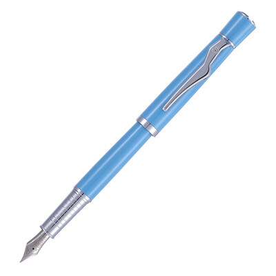 

Picasso (pimio) ps-969 pearl blue white clip pen / ink pen