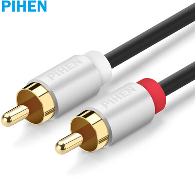 

Phenomenon PIHEN PH-YPX018 2RCA male to public audio line red&white audio cable double lotus pairs double Lotus audio conversion line audio line 1 meter