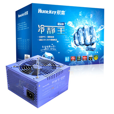 

Huntkey rated 400W calm Wang Lan drilling version of the power quiet intelligent cooling single 30A active PFC double forward back alignment