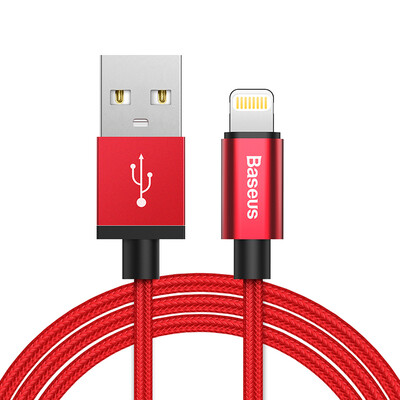

(Baseus) Apple data cable charging line MFI Apple certification for Apple iphone7p / 6s / 5s / ipad mobile phone charger line power cord red 1 meter