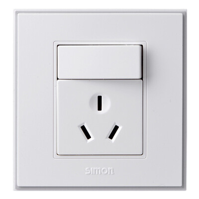 

Simon Electric simon V51083T 10A three holes with switch socket 56C series switch socket panel