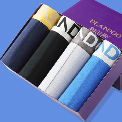 

Palan Duo Мужское нижнее белье мужские плоские брюки мужские сплошные цвета в талии стрейч гребень хлопок U выпуклые шорты P032 моды подарочной коробке 4 смешанного цвета XXXL (185/110)