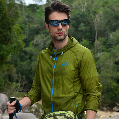 

Pellie and PELLIOT outdoor sunscreen skin clothing men and women light breathable fast clothing 1731 male blue color M
