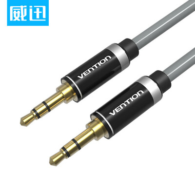 

Wei Xun VENTION AUX line car with 35mm audio cable support Apple iphone6S ipad Samsung millet phone 1 meter gray P460AC-H100