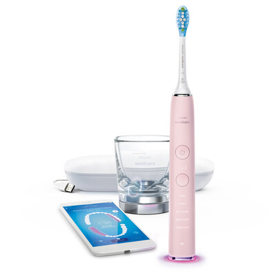 

Philips PHILIPS electric toothbrush HX9924 22 diamond bright white intelligent charging adult sonic toothbrush Bluetooth version of ice crystal powder