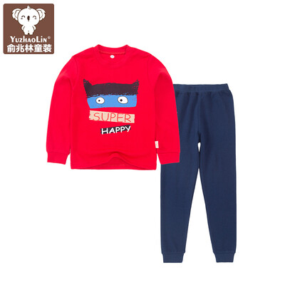 

Yu Zhaolin children's underwear suit boys combed cotton home service 2 sets YH56T052019 graffiti little monster red 140