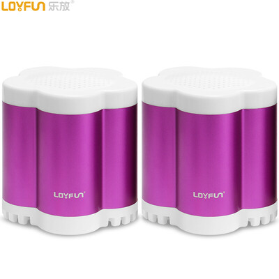 

Le LOYFUN H2400 Portable Multimedia Stereo Wire Control Mini Speaker Laptop Desktop Sound Purple