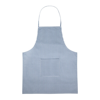 

Хороший белый японский хлопок полосатый фартук тонкий туман синий