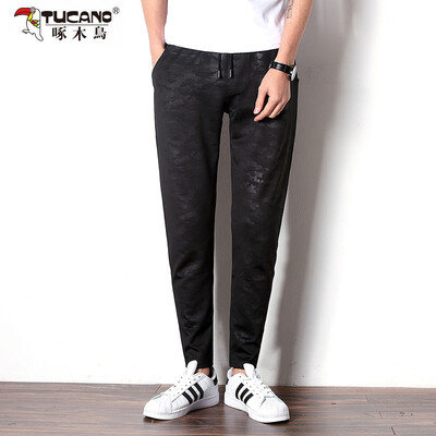 

Woodpecker (TUCANO) Pants Male 2017 Summer New Men Business Camouflage Slim Stretch Casual Pants 17106ZMH06 Black 4XL