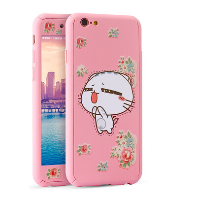 

Excellent plus iPhone6s plus phone shell / Apple 6plus mobile phone case cartoon all-inclusive protective cover anti-wrestling mobile phone sets of shaking cat
