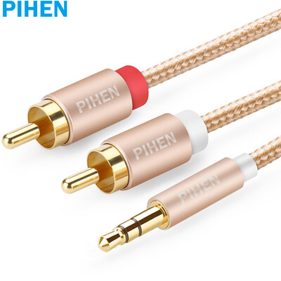 

Постоянный продукт (PIHEN) PH-YPX013 3,5 мм одна точка два аудио кабель 3,5 мин RCA аудио конвертер линия 3,5 RCA аудио кабель адаптера Gold 1 м