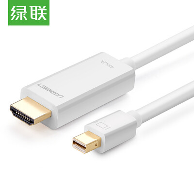 

Green UGREEN Mini DP to HDMI conversion line Mini Displayport 4K HD cable Apple MacBook lightning interface to the TV cable 3 meters white 10453