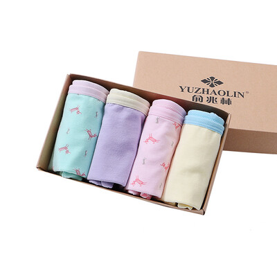 

Yu Zhaolin children&39s underwear category A standard girl four boxed triangle angle underwear YL17T003DZ deer&bunny angle angle 130 yards