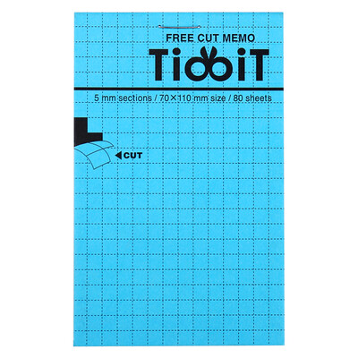 

KOKUYO Japan imported TidbiT free torn paper 5mm grid A7 80 pages ME-F12B