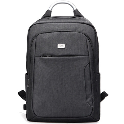 

Seven wolves SEPTWOLVES computer bag backpack men&39s 14 inch simple fashion student bag shoulder bag black B0301454-101