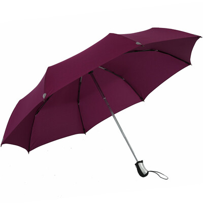 

Jingdong supermarket] Paradise umbrella 3331E touch a dry from the open three fold ultra-light umbrella deep purple