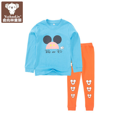 

Yu Zhaolin children's underwear set girls combed cotton home service 2 sets YH56T046004 stars Mickey Light Blue 130