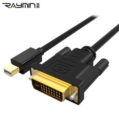 

Rui Ming RA277BK-0150 Mini DP to DVI high-definition линия Mini DisplayPort для DVI (24 + 1) конверсионный кабель Apple проектор адаптер 1,5 м черный