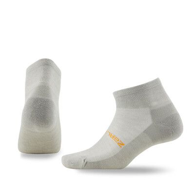 

[Jingdong supermarket] Zellers / ZEALWOOD bamboo fiber shorts socks outdoor socks casual exercise daily soft breathable comfortable moisture perspiration 1793 Z056M (three pairs of) light gray / deep rice / blue M code