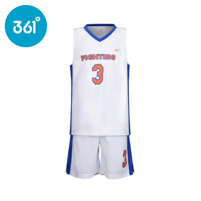 

361 ° children's clothing boy summer new sports basketball clothes N51721461 the white 150