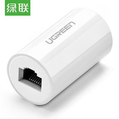

Green (UGREEN) RJ45 cable connector cable to the connector connector lightning protection network through the first two-way head 6 Category 7 network cable extender white 20391