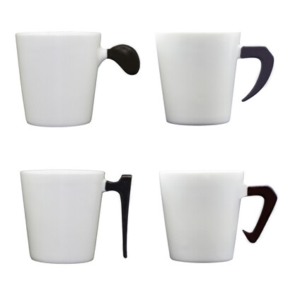 

Jingdong supermarket] Guibao mug a pen of a series of creative simple coffee cups couple cups cups - sets of 4 cups