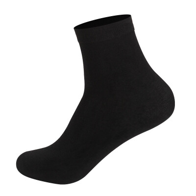 

Nanjiren Socks Cotton Solid Color Tube Business Breathable Sweat-Absorbent Casual Socks 5 Pairs Gift Box MenS Monochrome Code