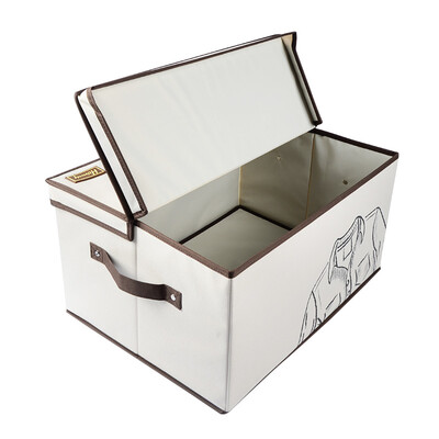 

Double art Oxford cloth storage box foldable clothes sundries storage box storage box small 2 Pack SY0273