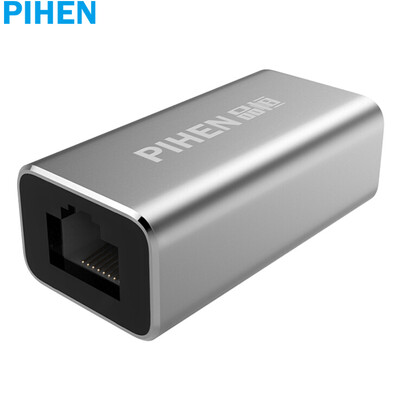 

(PIHEN) PH-WXT001 Разъем для кабеля RJ45 для защиты от молнии через разъем сетевого сетевого кабеля двухсторонний первый класс 6 класс 7 удлинитель сетевого кабеля металлический серый