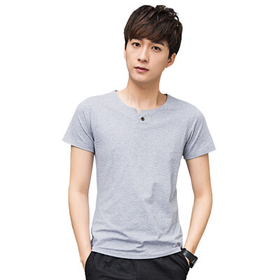 

GEEDO футболка мода casual с коротким рукавом футболка 6818 серый XL