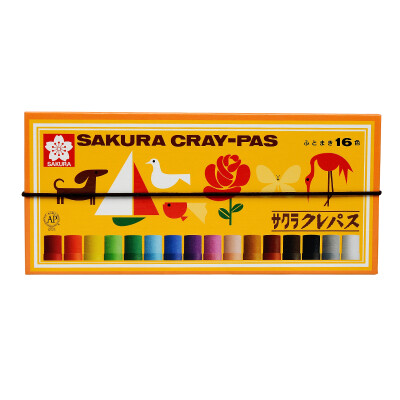 Cherry Sakura LP16R 16 color oil painting suit (thick branch) Japanese students with art soft crayon [Japanese imports