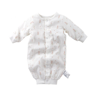 

Jingdong supermarket] than the rabbit (Peter Rabbit) neonatal conjoined clothing 0-3 months baby jeans climbing gauze spring and summer thin section