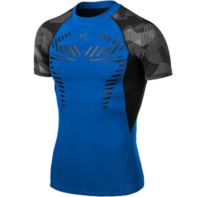 

PRO TOUCH men&39s professional fitness training tights fast dry breathable body sculpting short sleeve T-shirt 245892 black black 900050 XXXL