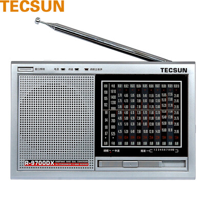 

Tecsun R-9700DX полнополосное полупроводниковое вторичное преобразование частоты стерео коротковолнового радио (серебристо-серый)