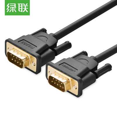 

Green UGREEN DB9 serial line male to female 9-pin male cable RS232 connector adapter cable support digital machine bar code conversion 3 meters 20155